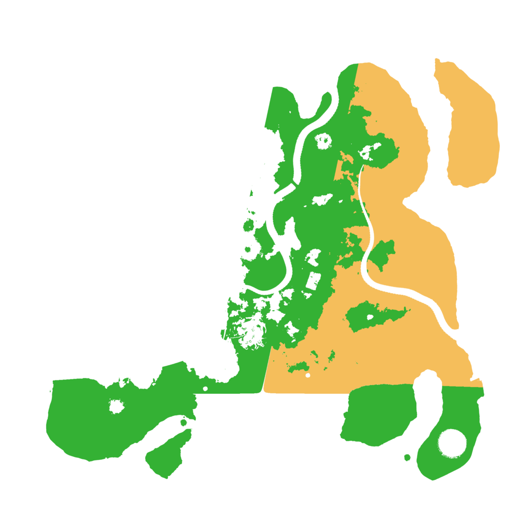 Biome Rust Map: Procedural Map, Size: 3250, Seed: 790410