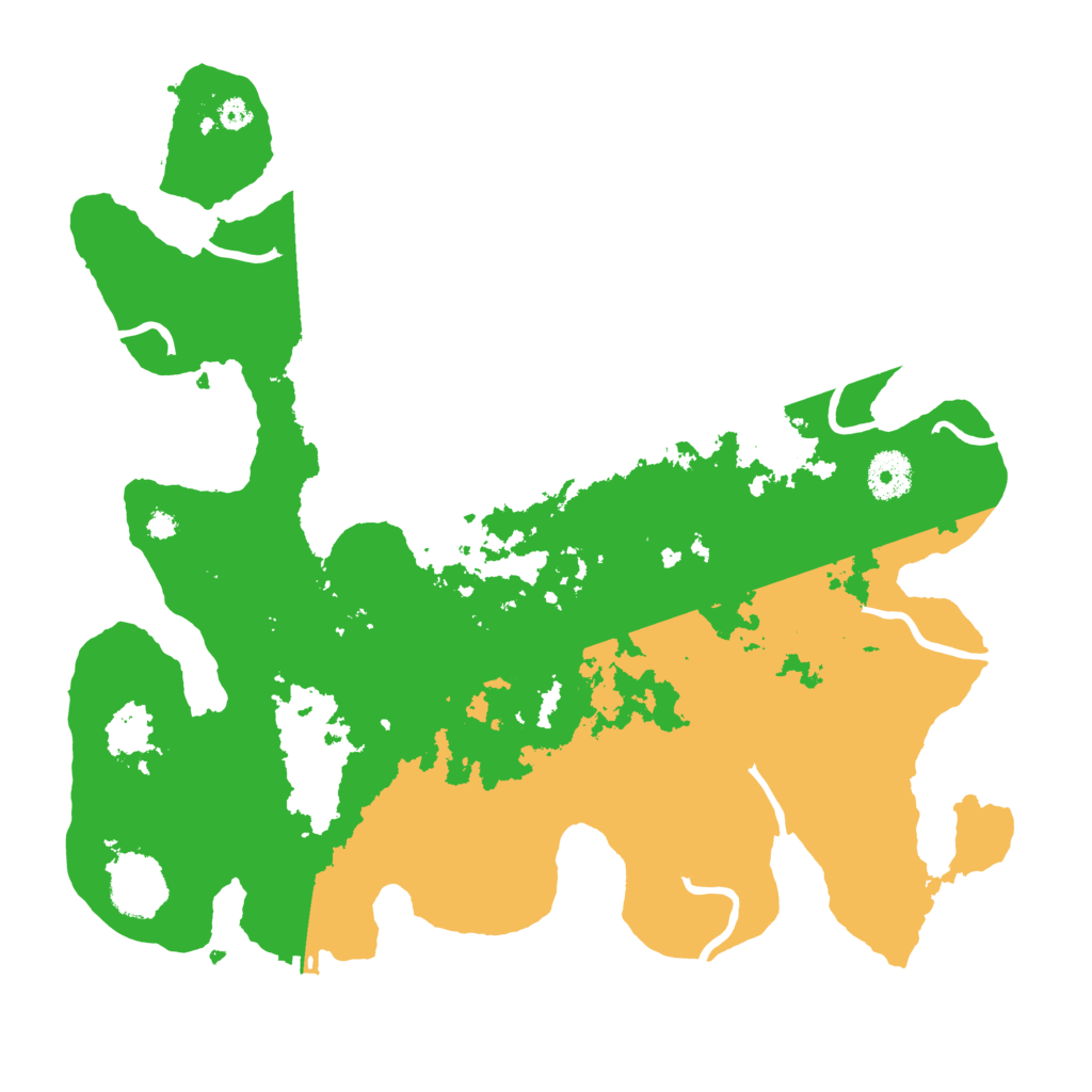 Biome Rust Map: Procedural Map, Size: 3500, Seed: 629086973