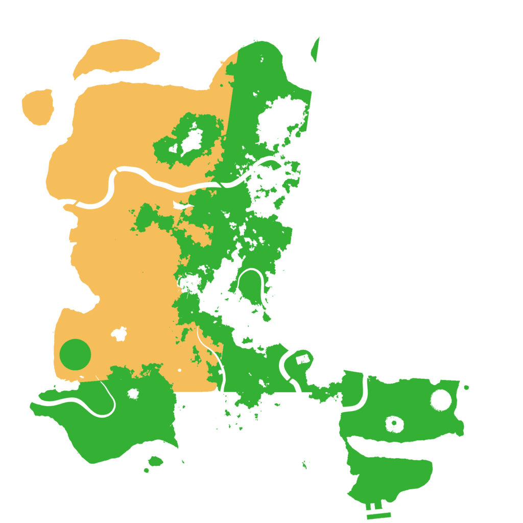 Biome Rust Map: Procedural Map, Size: 4400, Seed: 57574253