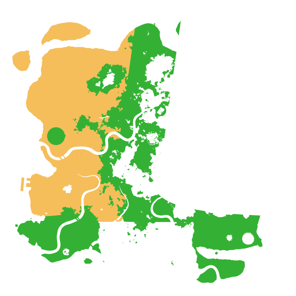 Biome Rust Map: Procedural Map, Size: 4400, Seed: 57574253