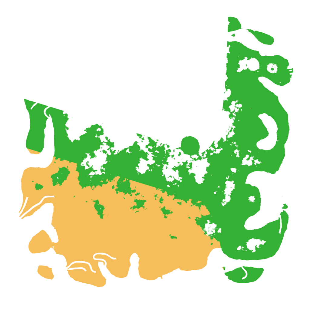 Biome Rust Map: Procedural Map, Size: 4500, Seed: 2077123208