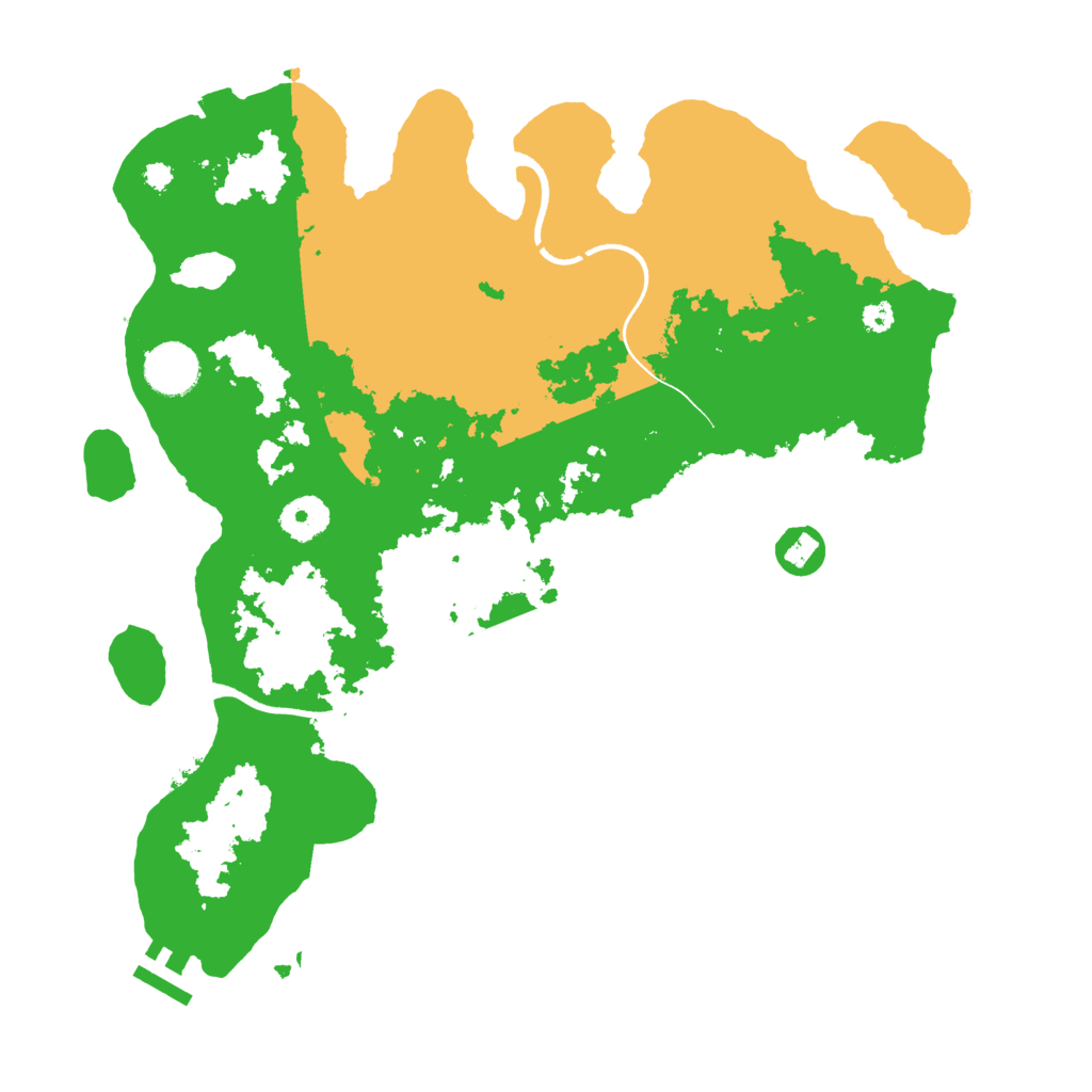 Biome Rust Map: Procedural Map, Size: 3550, Seed: 22063407