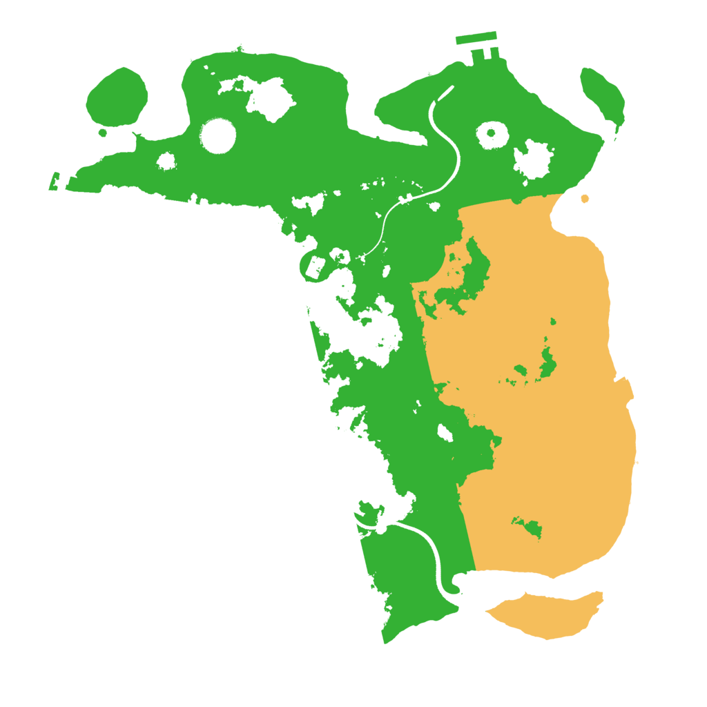 Biome Rust Map: Procedural Map, Size: 3500, Seed: 71630399