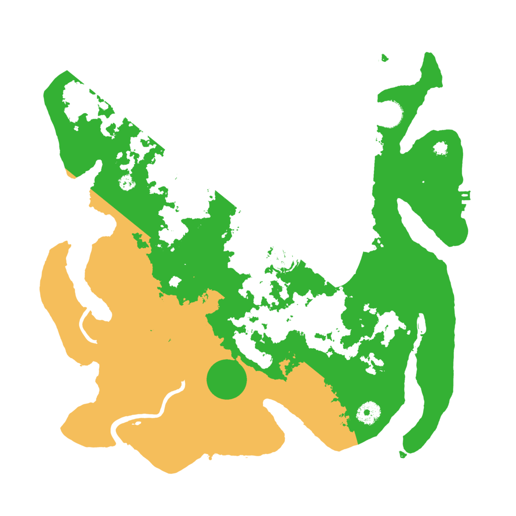 Biome Rust Map: Procedural Map, Size: 3400, Seed: 95705500