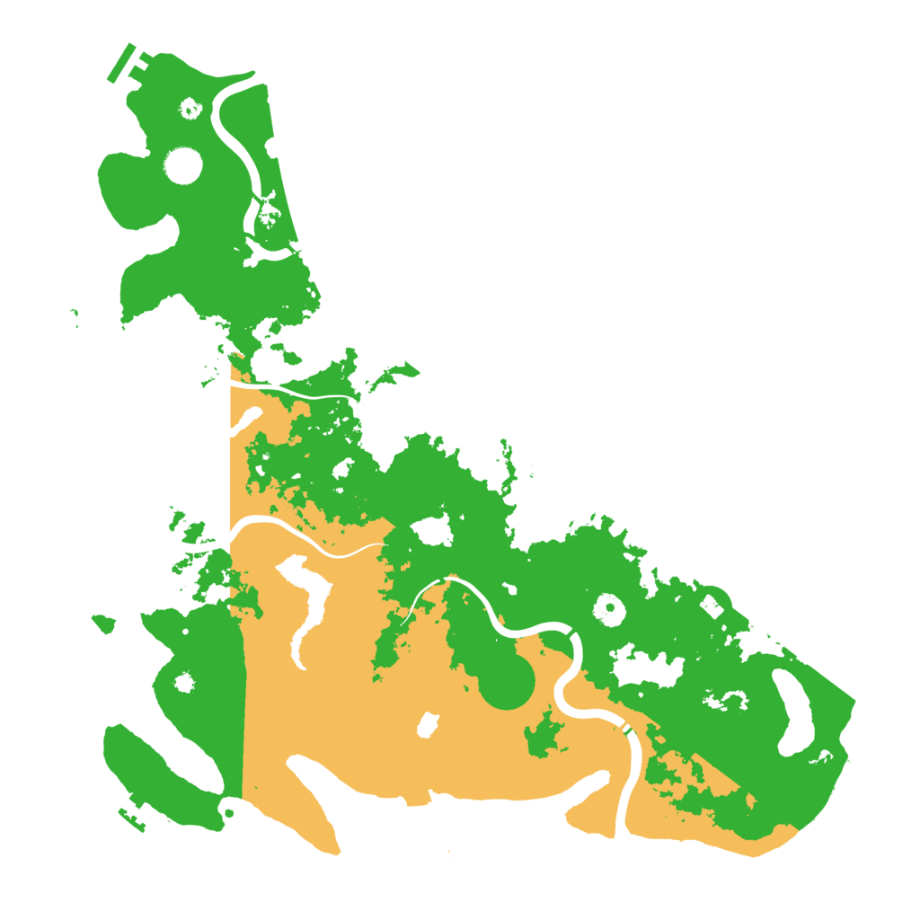 Biome Rust Map: Procedural Map, Size: 4300, Seed: 86371422