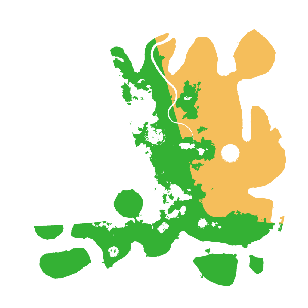 Biome Rust Map: Procedural Map, Size: 3000, Seed: 8396