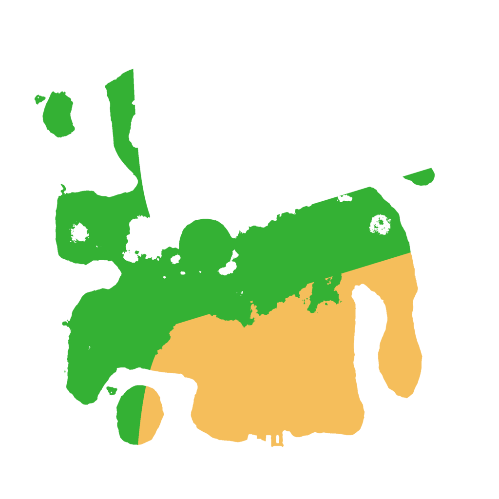 Biome Rust Map: Procedural Map, Size: 2500, Seed: 543904119