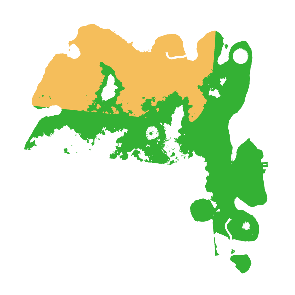 Biome Rust Map: Procedural Map, Size: 3450, Seed: 40608770