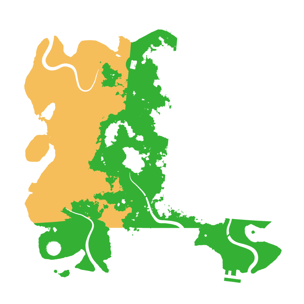 Biome Rust Map: Procedural Map, Size: 3700, Seed: 1619111692