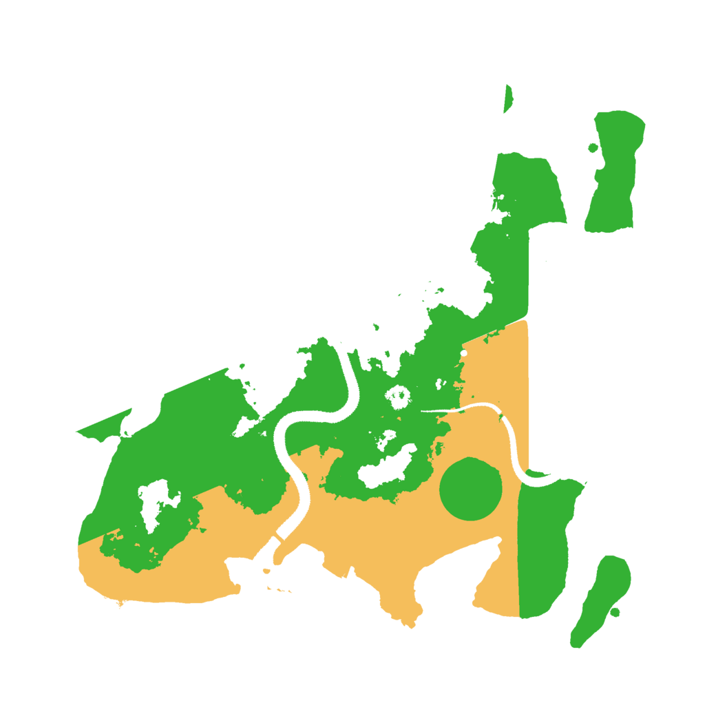 Biome Rust Map: Procedural Map, Size: 3000, Seed: 10465