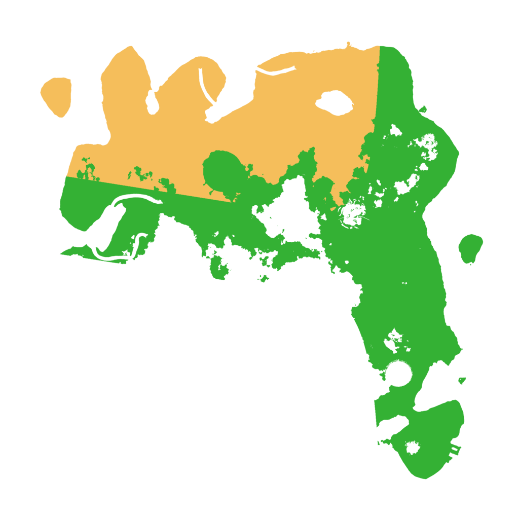 Biome Rust Map: Procedural Map, Size: 3500, Seed: 32035851