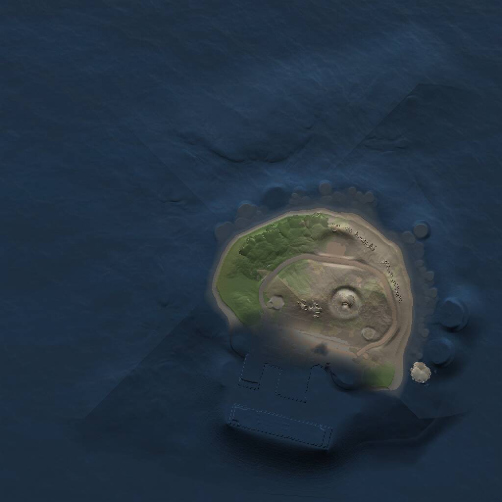 Rust Map: Procedural Map, Size: 1000, Seed: 1333571650, 2 Monuments