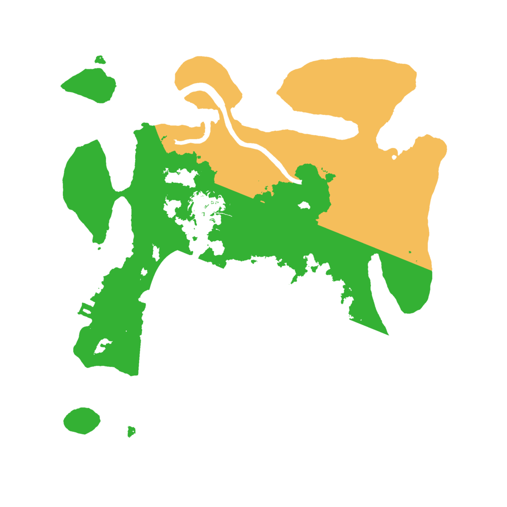 Biome Rust Map: Procedural Map, Size: 2500, Seed: 835366801