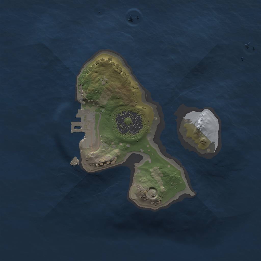 Rust Map: Procedural Map, Size: 1500, Seed: 45645, 4 Monuments