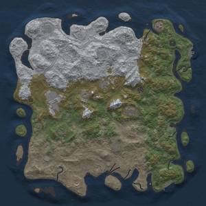 Thumbnail Rust Map: Procedural Map, Size: 4800, Seed: 148755977, 19 Monuments