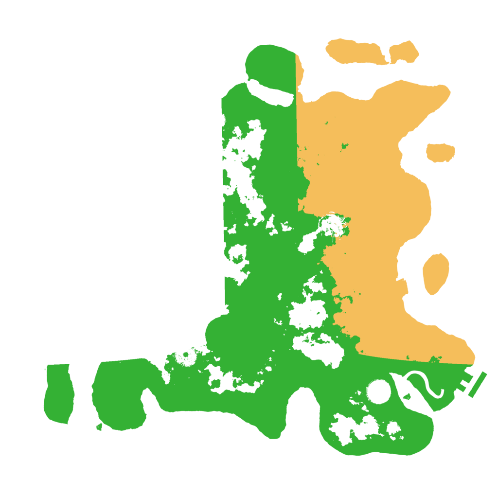 Biome Rust Map: Procedural Map, Size: 3600, Seed: 84704211