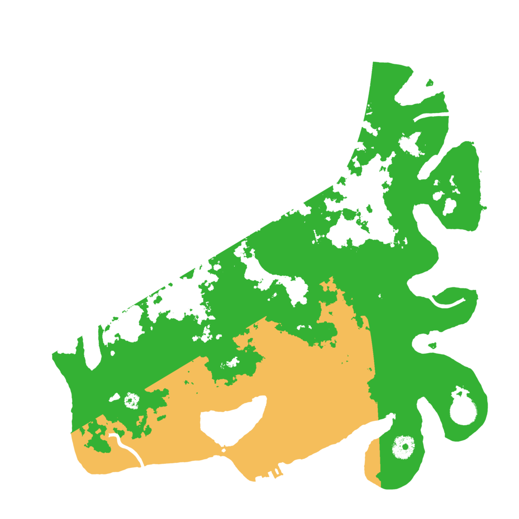 Biome Rust Map: Procedural Map, Size: 3400, Seed: 79313525