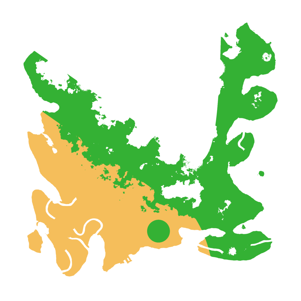 Biome Rust Map: Procedural Map, Size: 3500, Seed: 81526577