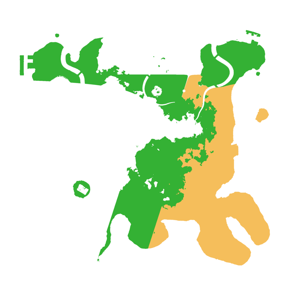 Biome Rust Map: Procedural Map, Size: 3000, Seed: 20635