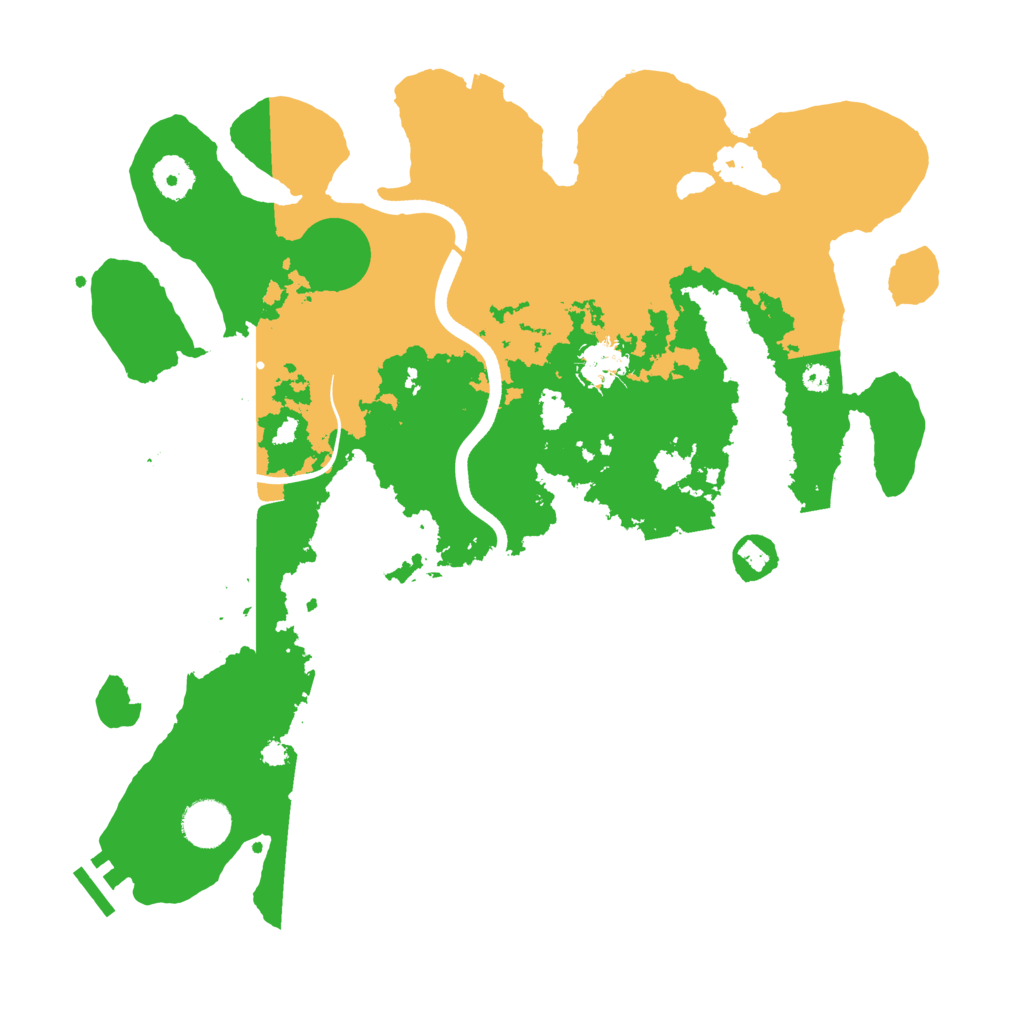 Biome Rust Map: Procedural Map, Size: 3700, Seed: 66658584