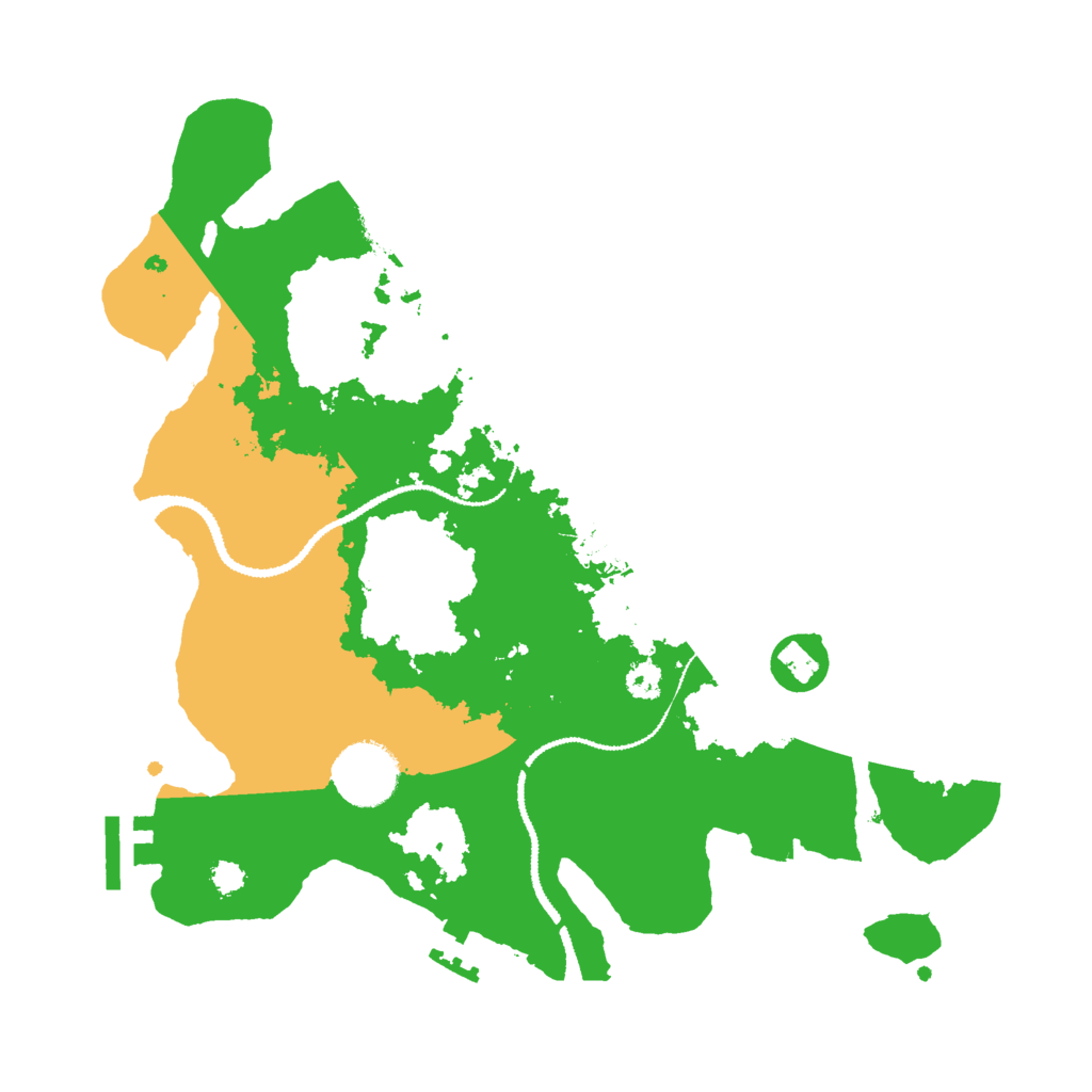 Biome Rust Map: Procedural Map, Size: 3000, Seed: 1368872184