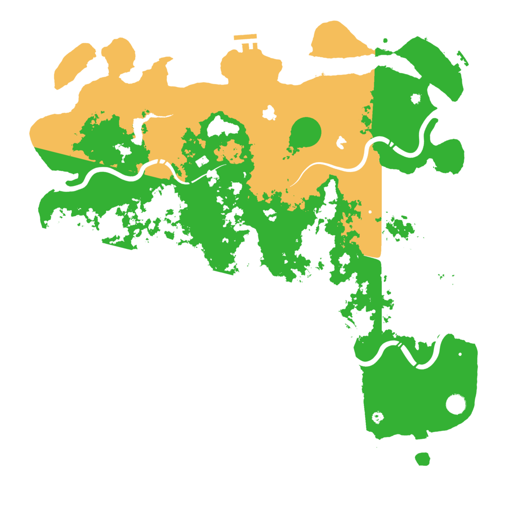 Biome Rust Map: Procedural Map, Size: 4500, Seed: 256208389