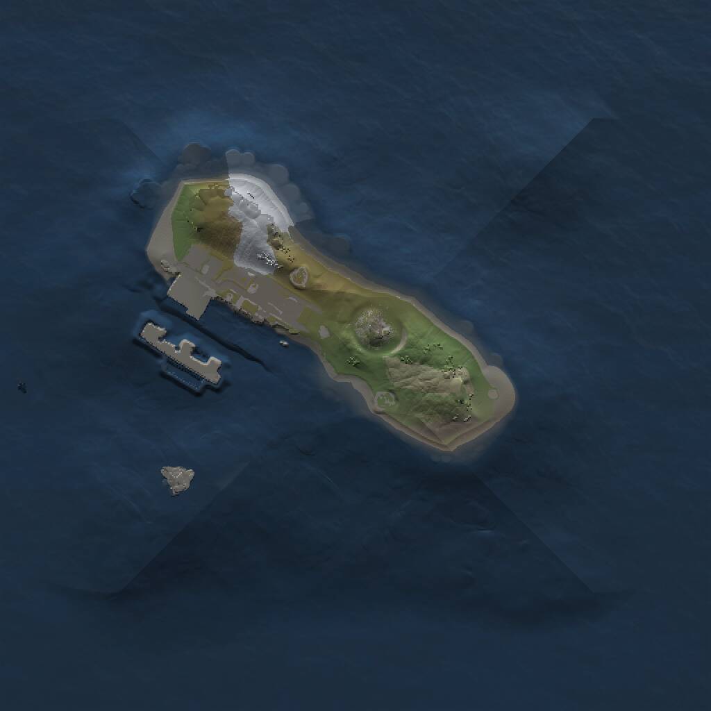 Rust Map: Procedural Map, Size: 1200, Seed: 512784449, 2 Monuments