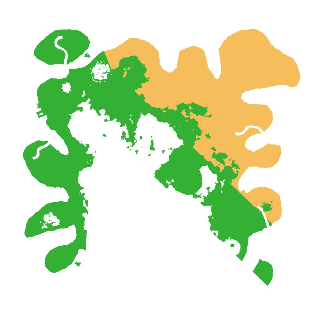 Biome Rust Map: Procedural Map, Size: 3000, Seed: 51582