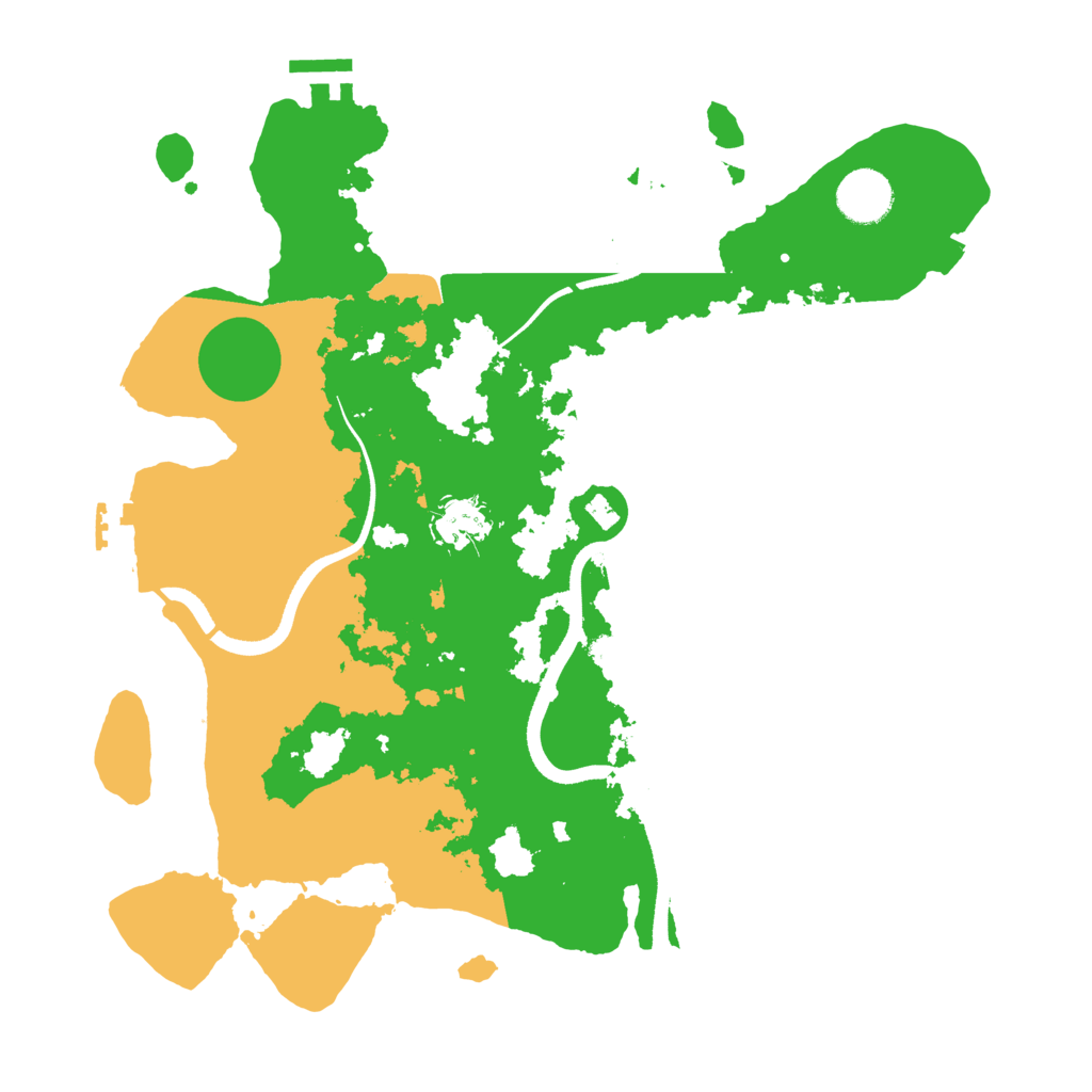 Biome Rust Map: Procedural Map, Size: 3500, Seed: 55234322