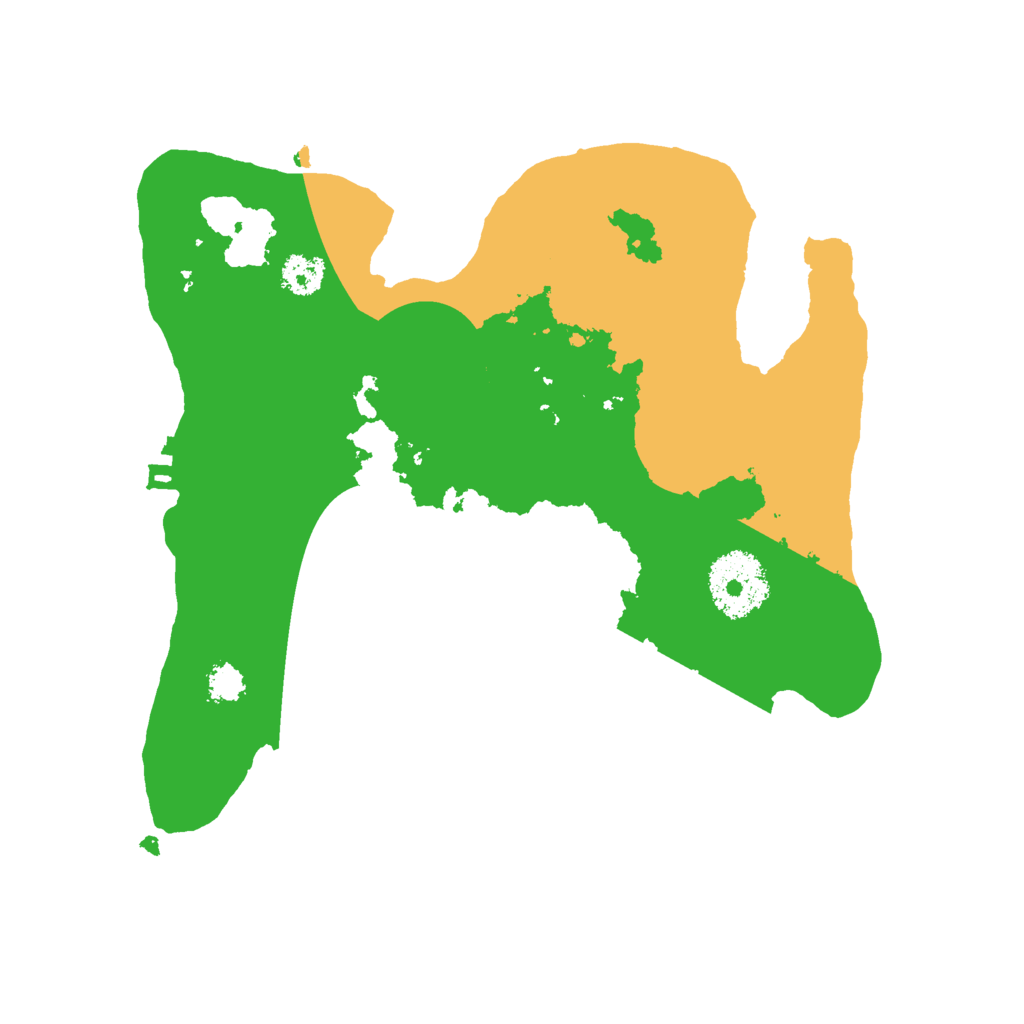 Biome Rust Map: Procedural Map, Size: 2500, Seed: 1784783783