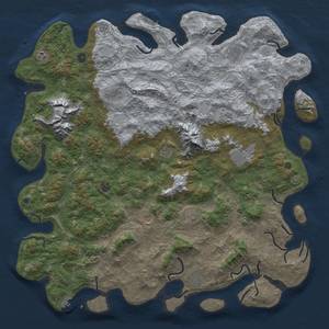 Thumbnail Rust Map: Procedural Map, Size: 5500, Seed: 68865, 19 Monuments