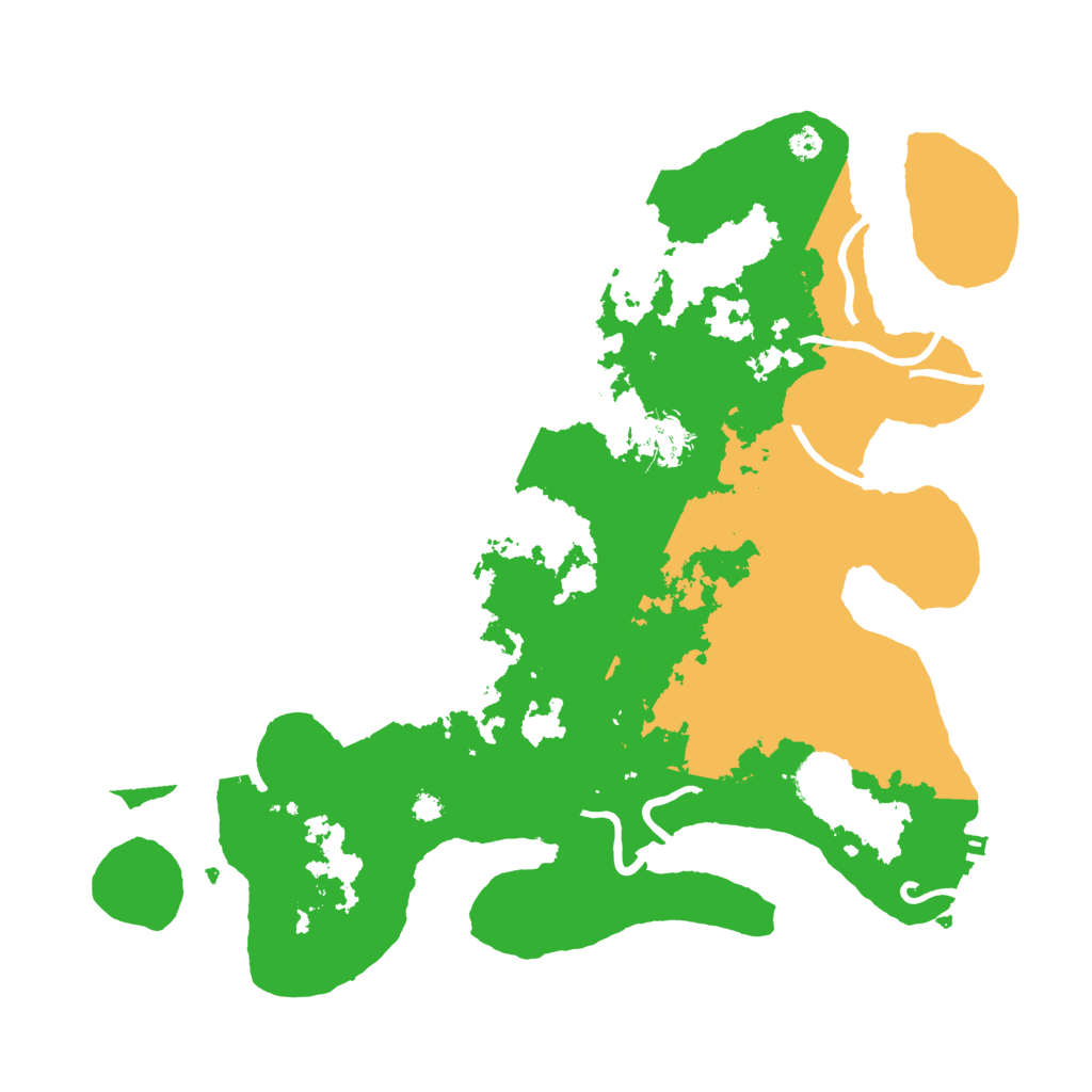 Biome Rust Map: Procedural Map, Size: 3500, Seed: 8320756
