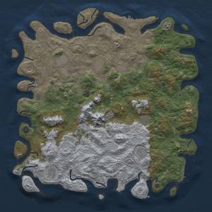 Thumbnail Rust Map: Procedural Map, Size: 5000, Seed: 272009480, 19 Monuments