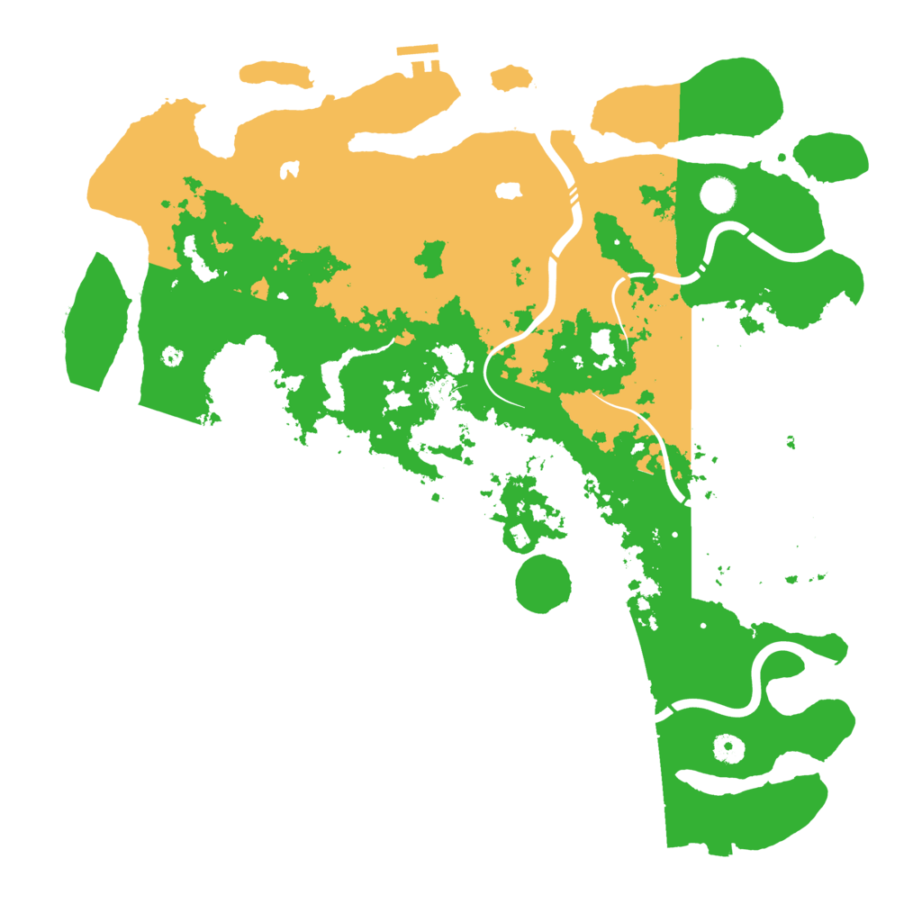 Biome Rust Map: Procedural Map, Size: 4500, Seed: 20230601