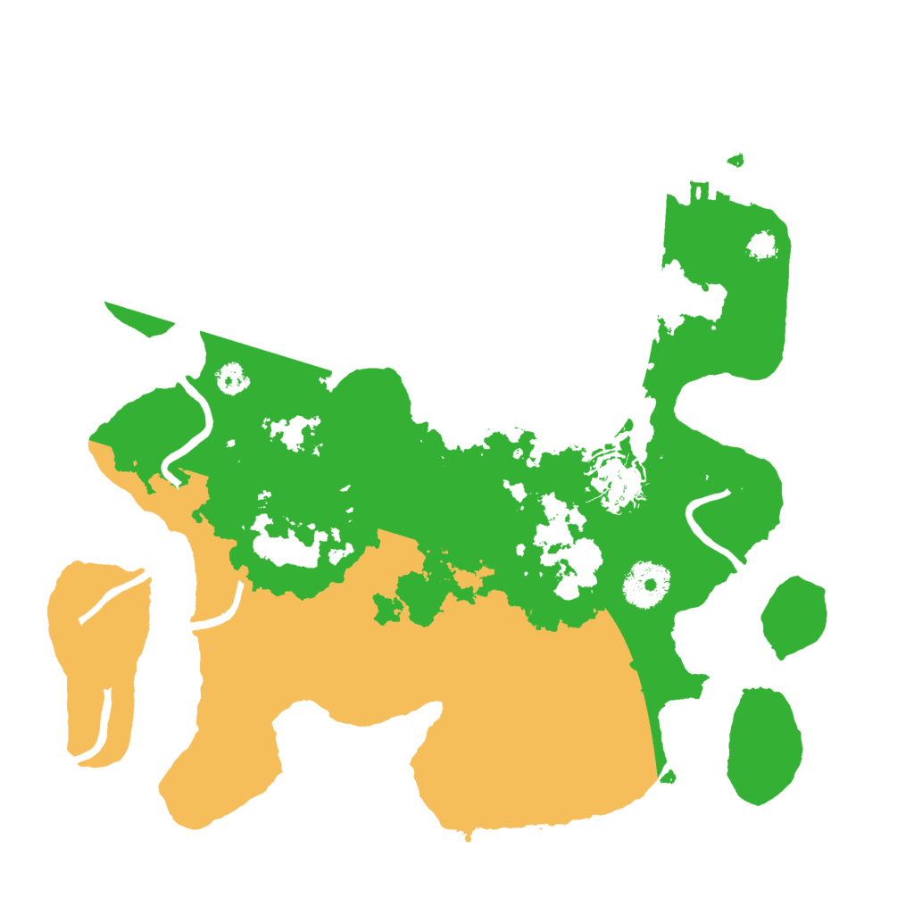 Biome Rust Map: Procedural Map, Size: 3000, Seed: 93842862