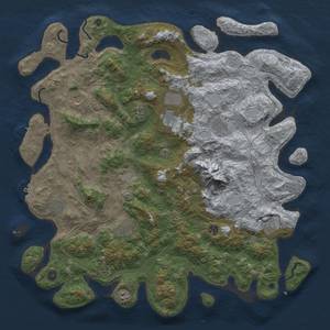 Thumbnail Rust Map: Procedural Map, Size: 5000, Seed: 1128419706, 19 Monuments