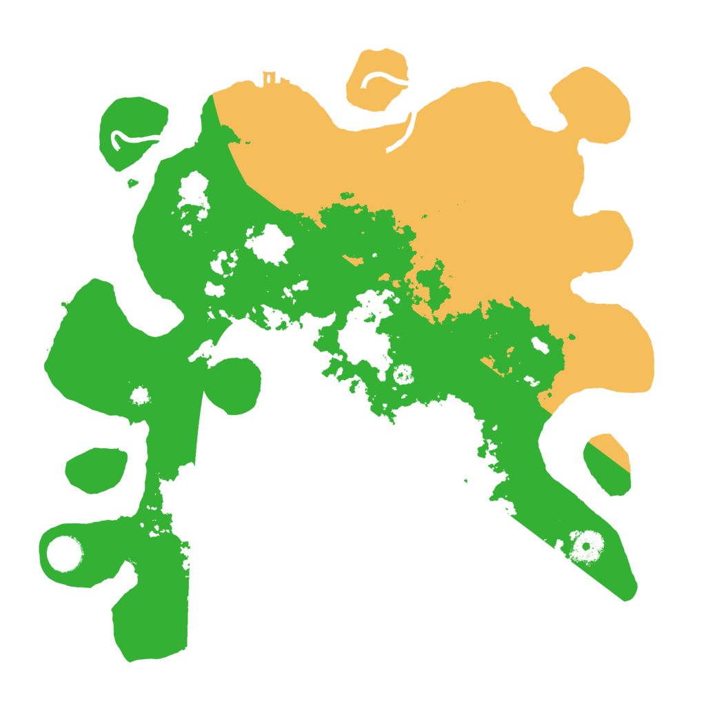 Biome Rust Map: Procedural Map, Size: 3500, Seed: 14238605