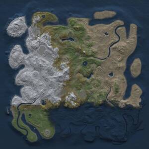Thumbnail Rust Map: Procedural Map, Size: 4500, Seed: 1615401728, 14 Monuments