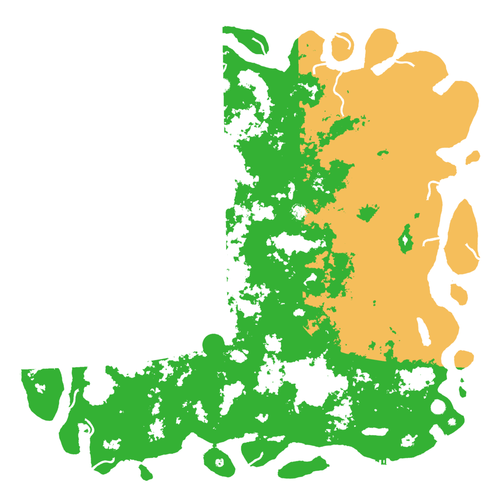 Biome Rust Map: Procedural Map, Size: 6000, Seed: 477772451