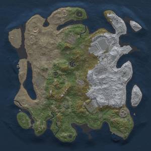 Thumbnail Rust Map: Procedural Map, Size: 3700, Seed: 1516386196, 17 Monuments