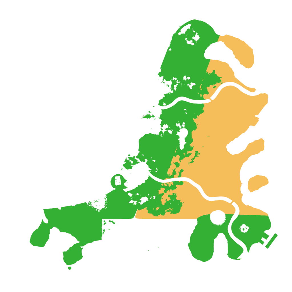 Biome Rust Map: Procedural Map, Size: 3500, Seed: 1861034212