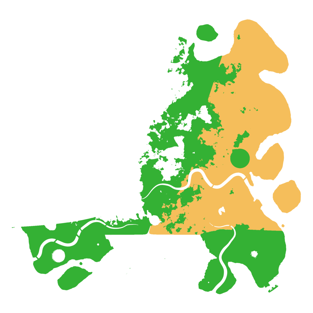 Biome Rust Map: Procedural Map, Size: 4250, Seed: 821548092