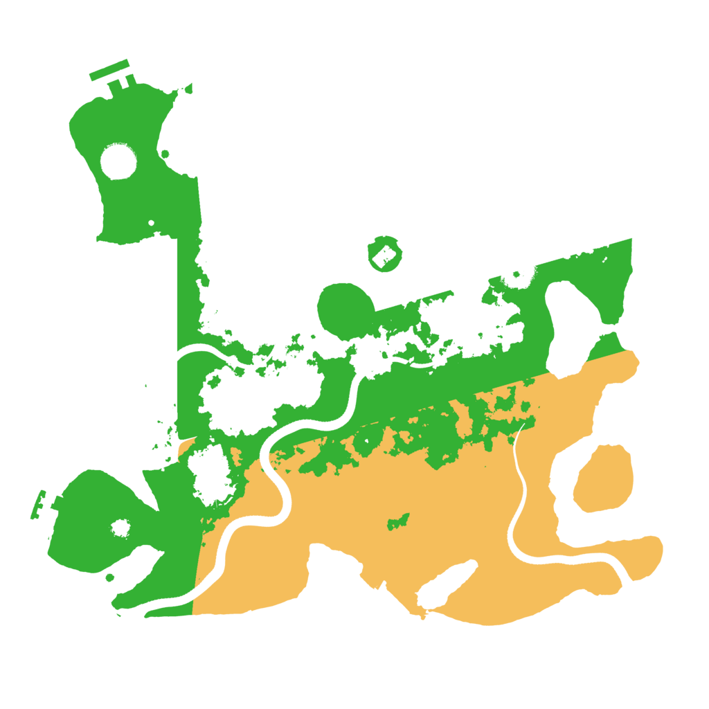 Biome Rust Map: Procedural Map, Size: 3500, Seed: 21956166