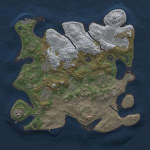 Thumbnail Rust Map: Procedural Map, Size: 3500, Seed: 21956166, 16 Monuments