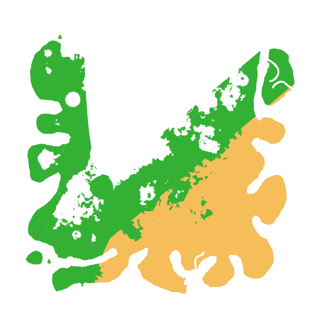 Biome Rust Map: Procedural Map, Size: 3700, Seed: 46164331