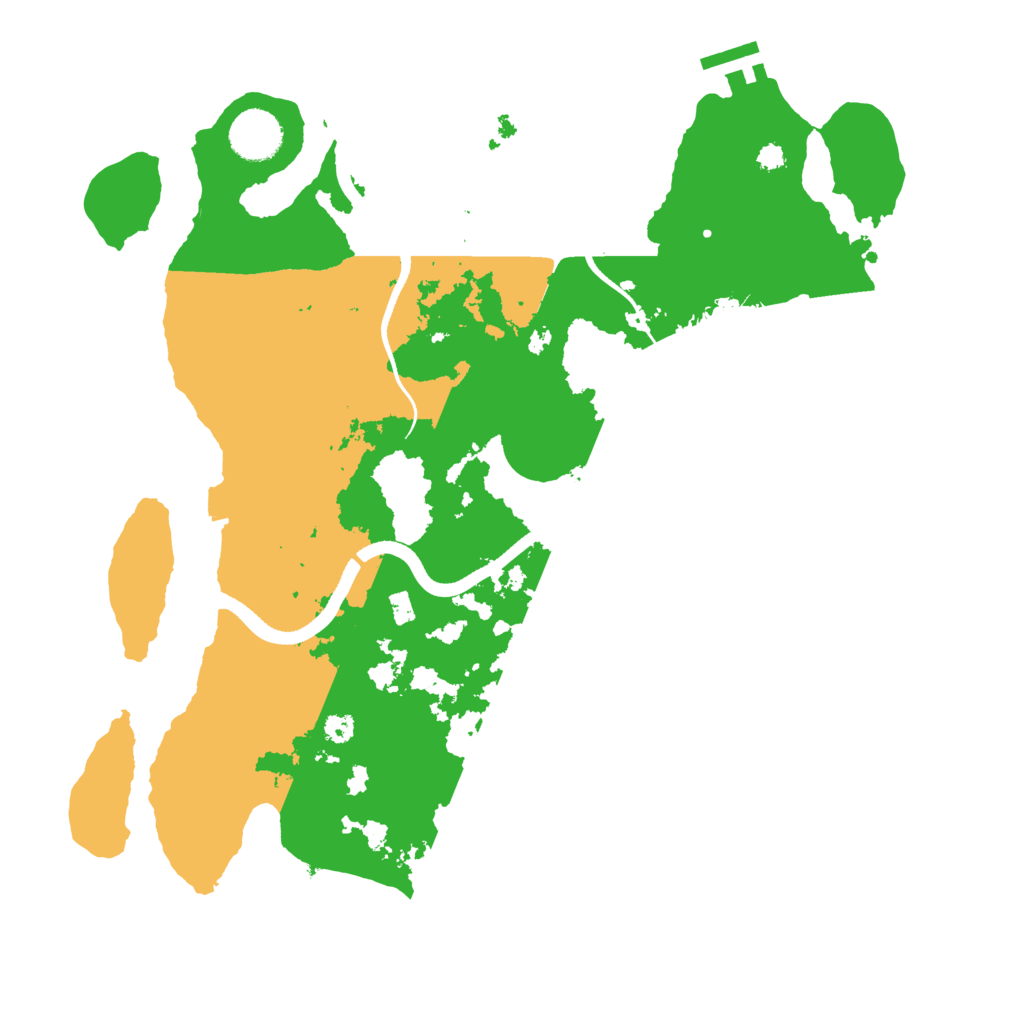 Biome Rust Map: Procedural Map, Size: 3500, Seed: 352