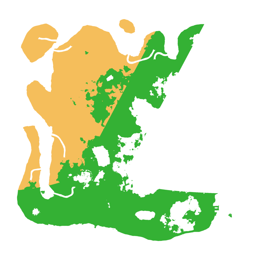 Biome Rust Map: Procedural Map, Size: 3500, Seed: 69499778