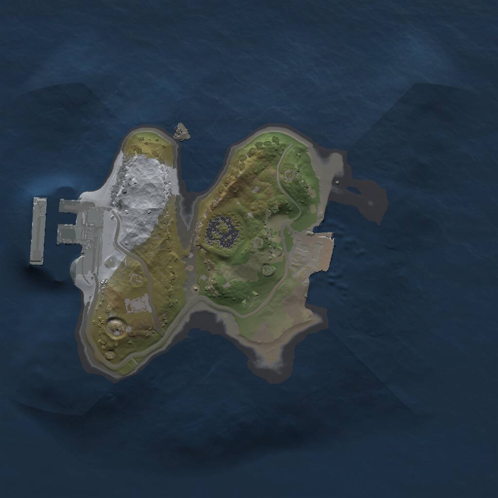 Rust Map: Procedural Map, Size: 1500, Seed: 76358536, 2 Monuments