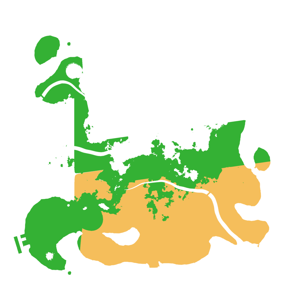 Biome Rust Map: Procedural Map, Size: 3450, Seed: 68494347