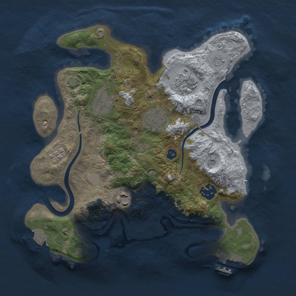 Rust Map: Procedural Map, Size: 2900, Seed: 43959856, 11 Monuments